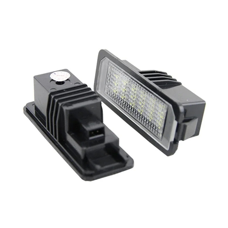 2pcs License Plate Light Number Lamp for VW Golf MK4 MK5 MK6 MK 4 5 6 Passat Polo CC Eos No Error 18SMD LED 12V 6500k White