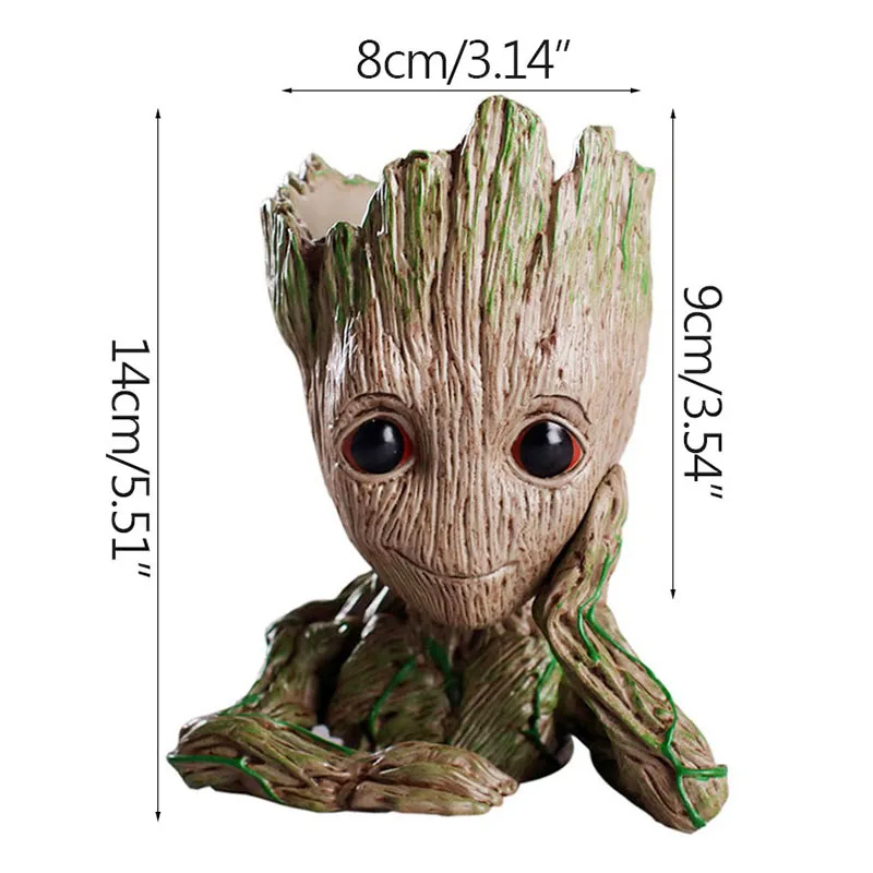 Woondecoratie Ambachten Miniatuur Model Kantoor Desktop Display Cartoon Groot Beeldjes Handwerk Decor Boom Man Ornament 5CM