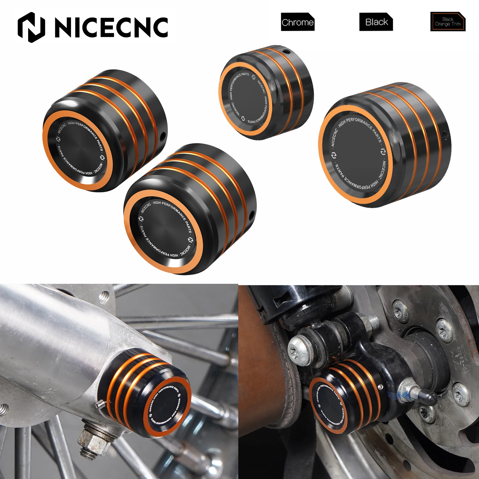 

For Harley Forty Eight Seventy Two Iron 883/1200 Sportster 883/1200 Roadster Nightster SuperLow Front Rear Axle Nut Cover Caps