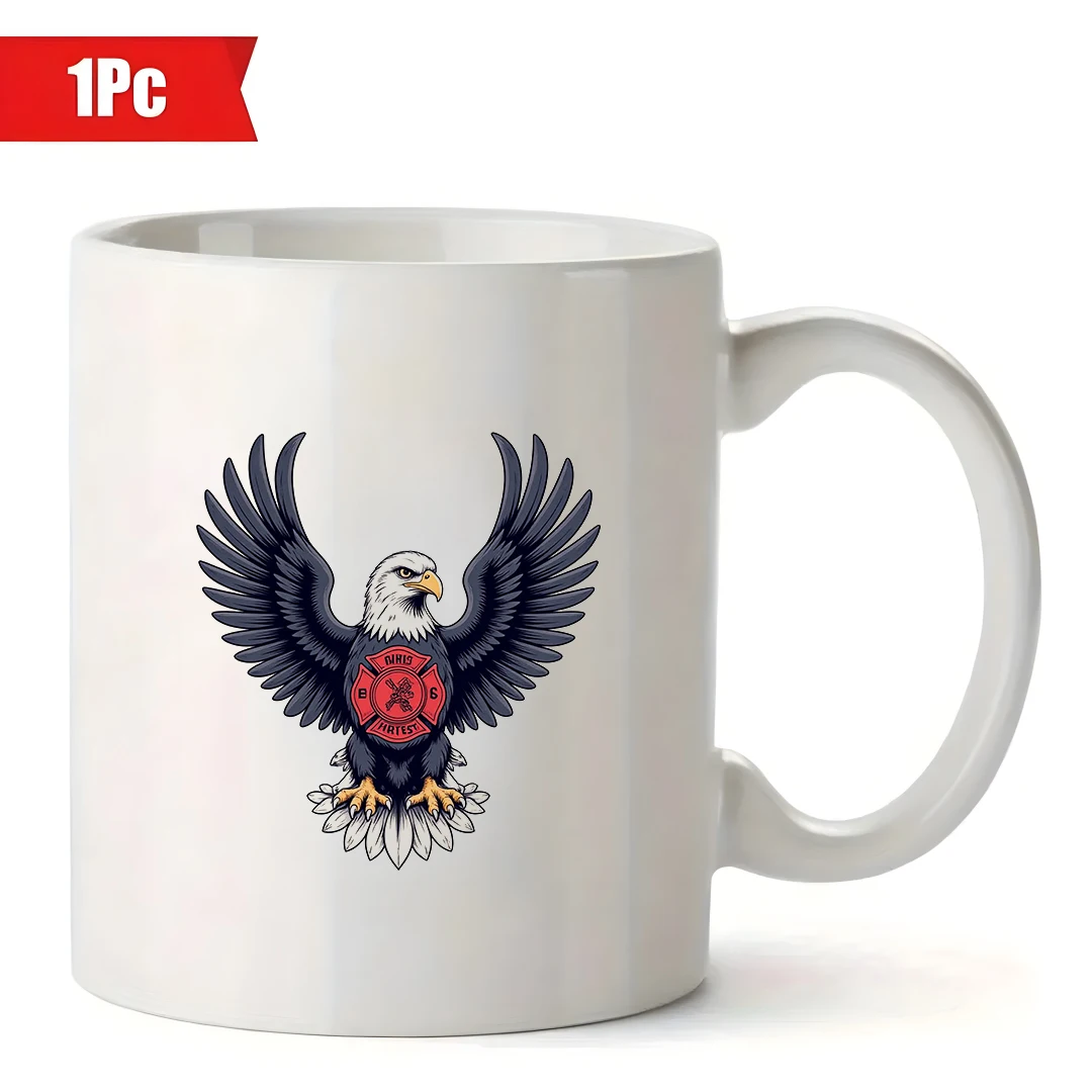 كوب سعة 11 أونصة + كارتون فاير إيجل + كوب شرب للأطفال هدية عيد الميلاد كوب مكتب عائلي