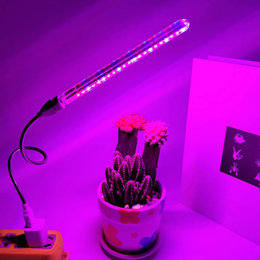 MunLii USB Full Spectrum Plant Lamp LED Grow Light Flexible LED Growth Light Phyto Lamp Flower Seedling Hydroponic Lighting