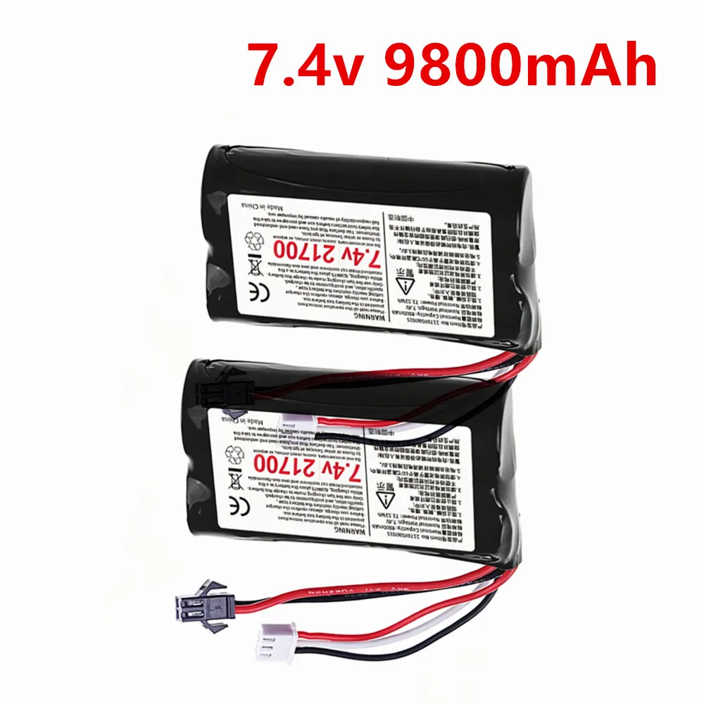 7.4V 9800mAh Li-ion Battery SM-2P Plug for WPL MN99S D90 U12A S033g H101 Remote Control Car 21700 batteries