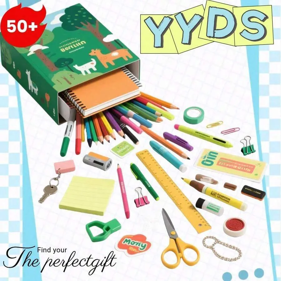 

Stationery blind box value pack | 100+ designs, randomly selected, surprise unboxing every time!