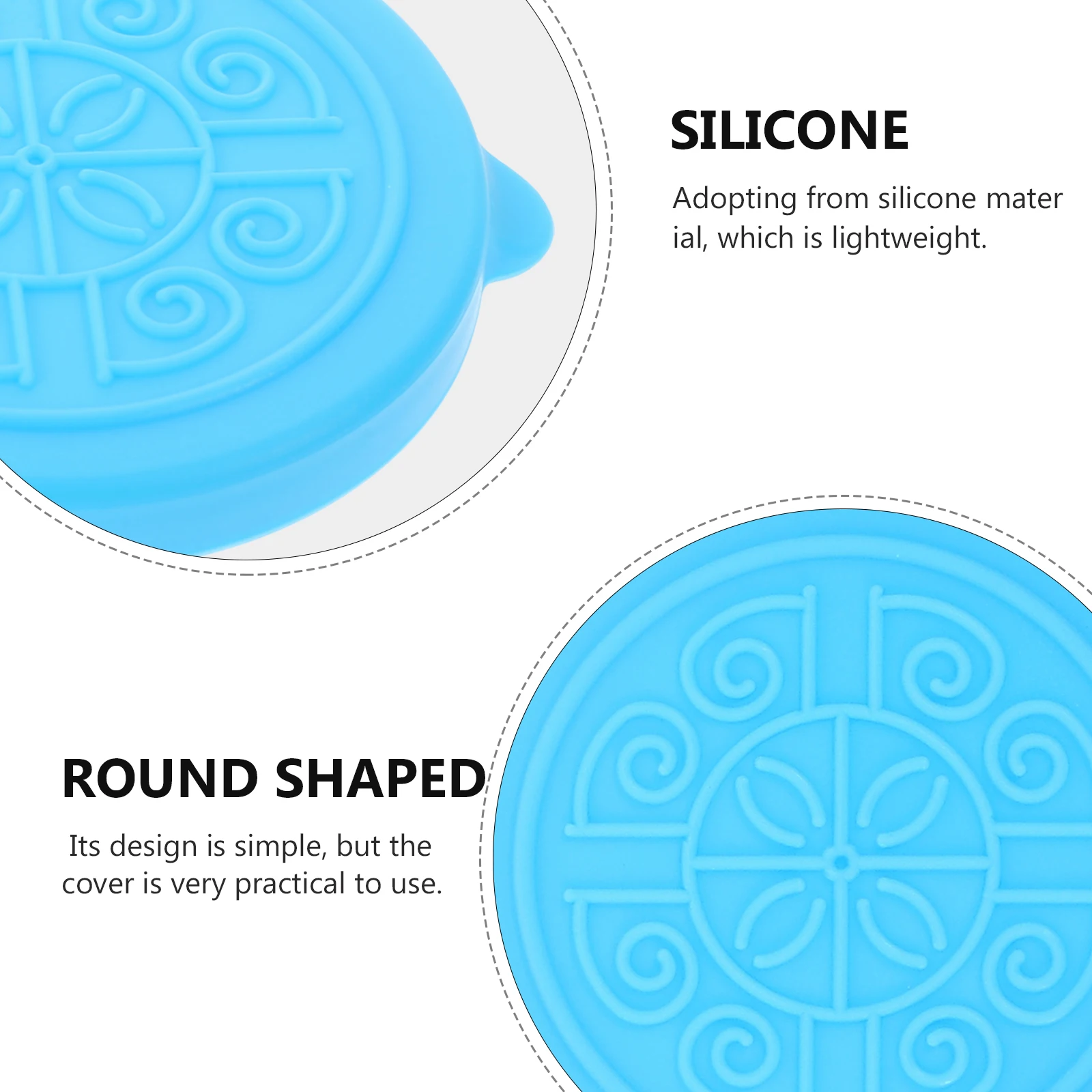 

12pcs Silicone Cup Lids Round Dipping Bowl Covers for Sauce Spice Dish Kitchen Condiment Protector Reusable for Picnic