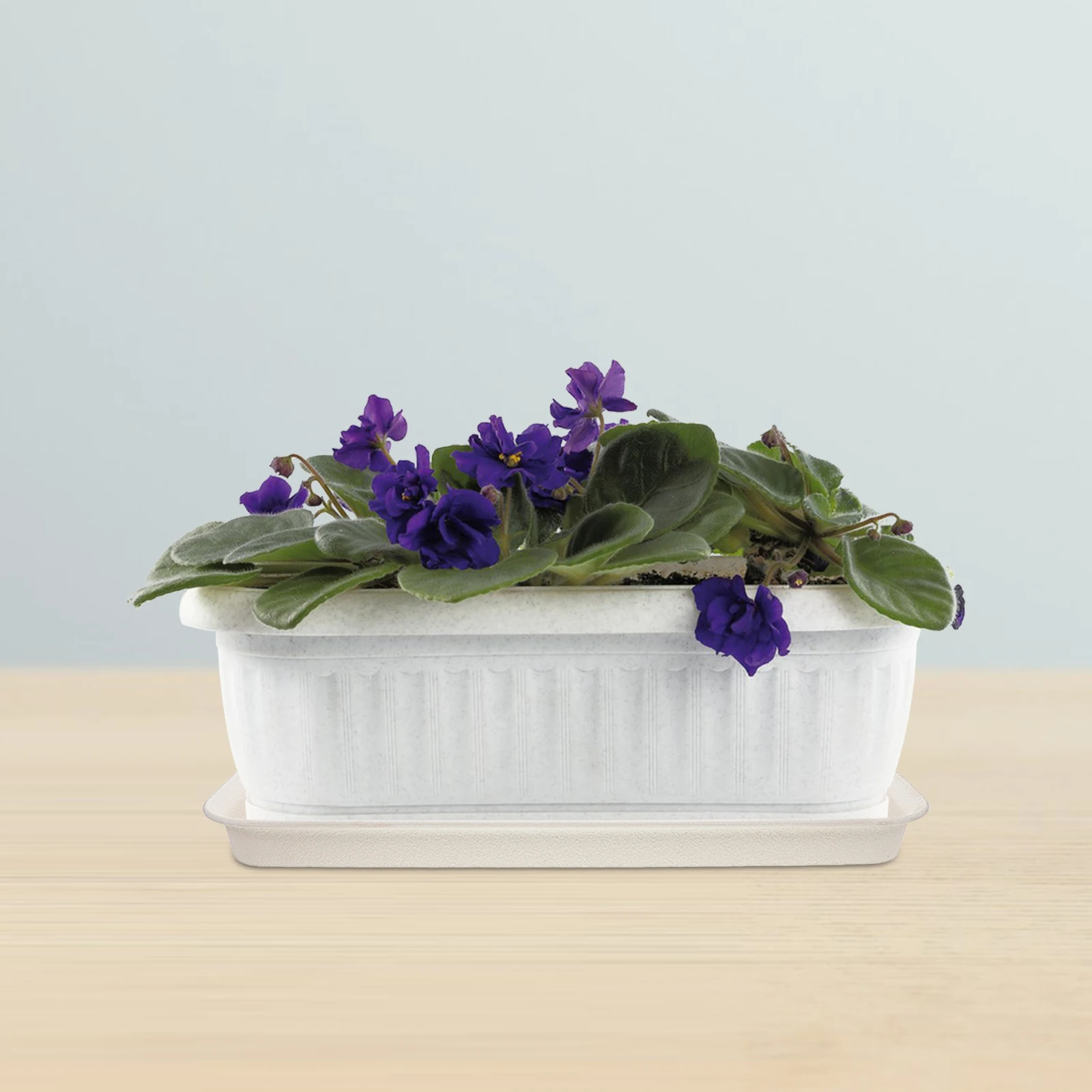 

Rectangular Plant Tray Thickened Flowerpot Tray Large Capacity Indoor Outdoor Plastic Plant Saucer for Plants