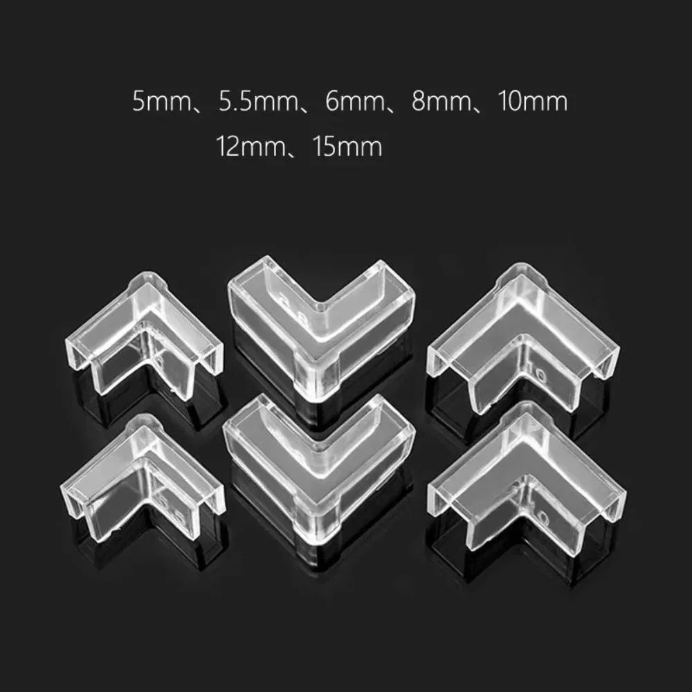 4 pcs/set Silicone Transparent Anti-collision Fish Tank Corner Protector Adhesive Free Protective Cover Aquarium Accessories