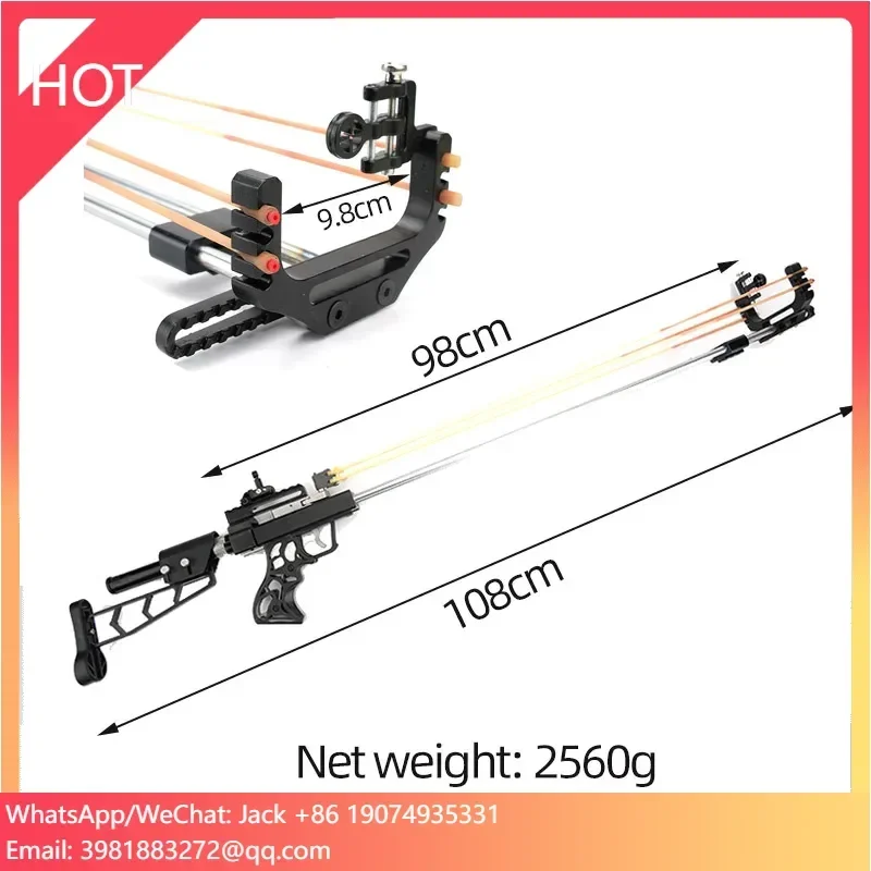 

Powerful Catapult Slingshot with Mechanical Aiming Outdoor Hunting Slingshot for Sale