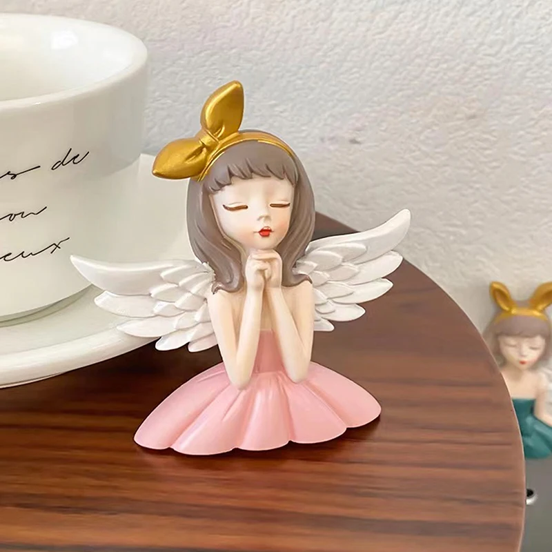 Socket Decoration Switch Wall Sticker 3D Stereo Cartoon Angel Girl Resin Home Decoration Modern Wall Switch Protection Accessori