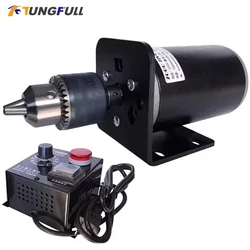 220V 400W Adjustable Speed Drill Chuck DC Motor Set 220V 400W Electric Drill Small Bench Drill B12 B16 Drill Chuck