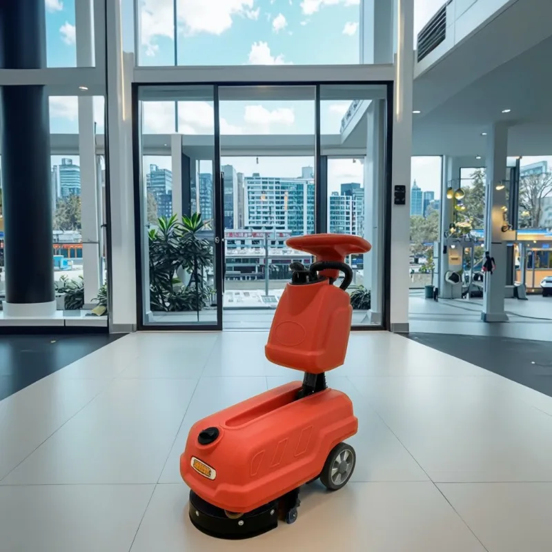 

Mini Hippo 24v Foldable PC36-1 New Condition Sweeper Cleaning Equipment Marble Hand Back Electric Floor Scrubber