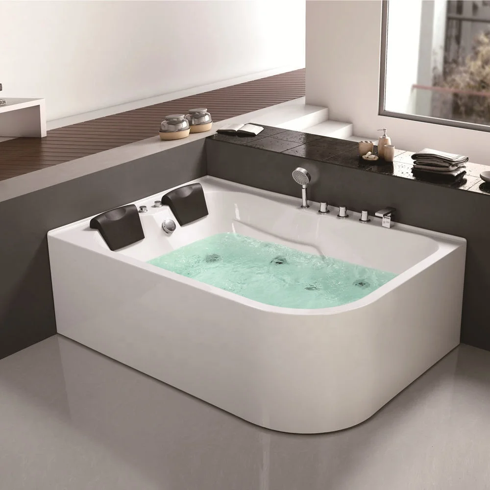 Luxurious 2 Person Corner Rectangular Royal Bathtub With Massage In Cheap Price