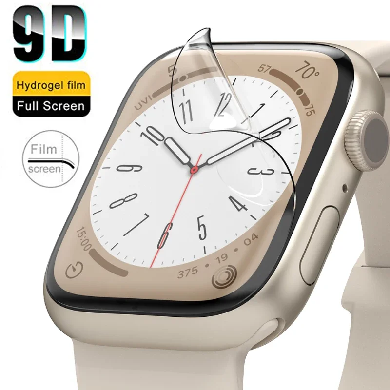Zachte Hydrogel Screen Protector Film Voor Apple Watch 10 9 7 Se 6 40Mm 44Mm 42Mm 46Mm Niet Glas Voor Iwatch 8 Ultra 41Mm 45Mm 49Mm