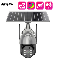AZISHN 4G Outdoor Color Night Vision Wireless 3MP WiFi CCB Battery Two-Channel Audio IP Surveillance Camera