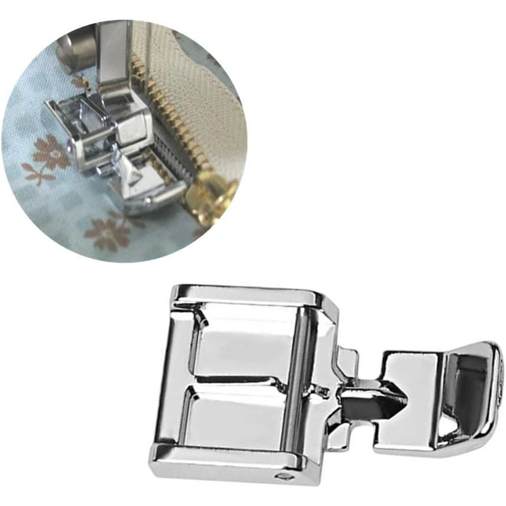 4 PCS/Set Zipper Presser Foot Invisible Zipper Foot For Singer Brother Juki Low Shank Snap-On Sewing Machine Accessories