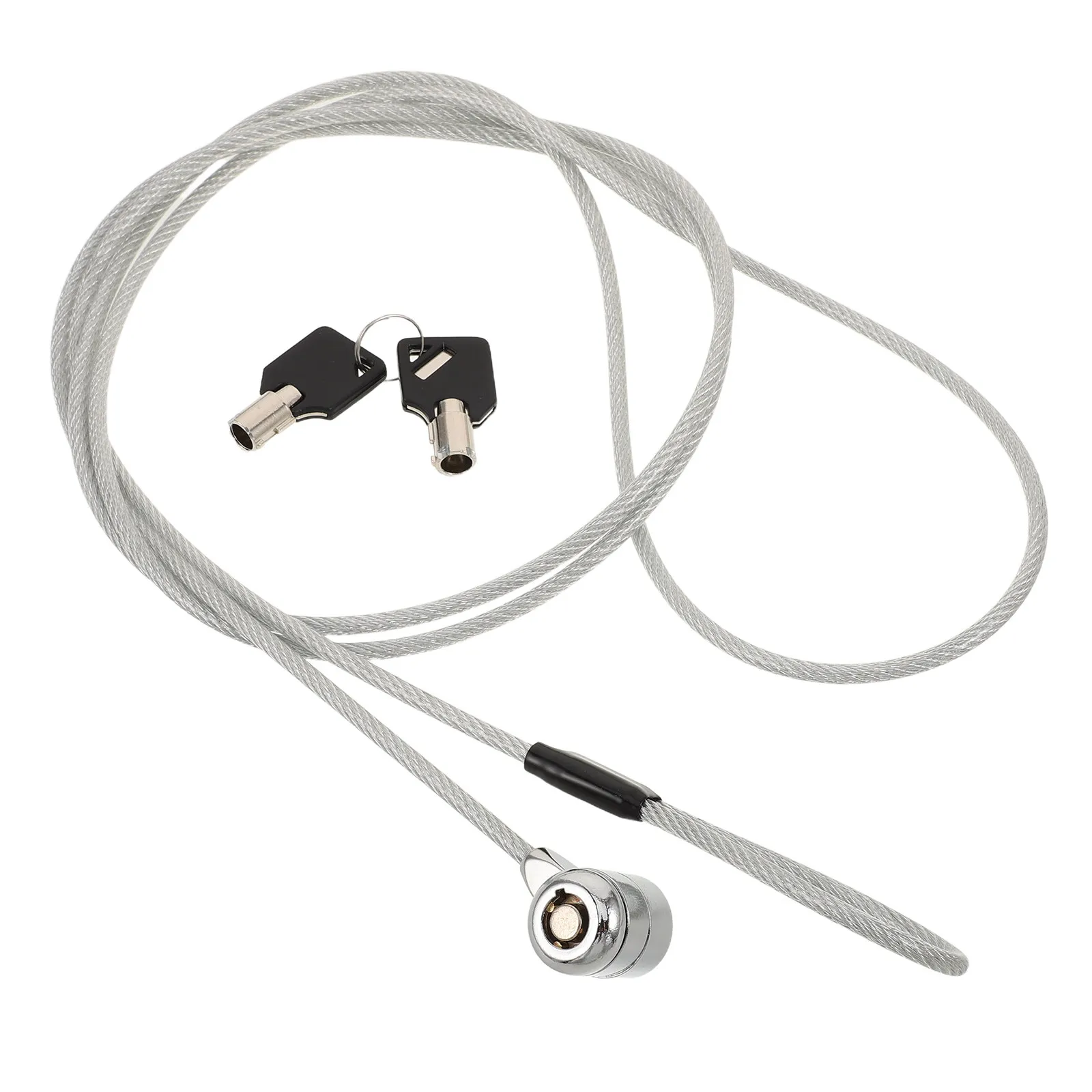 1Set Laptop Lock Cable Zinc Alloy Anti Theft Computer Security Locking Cable with Keys for Notebook Projector Monitor Tablet