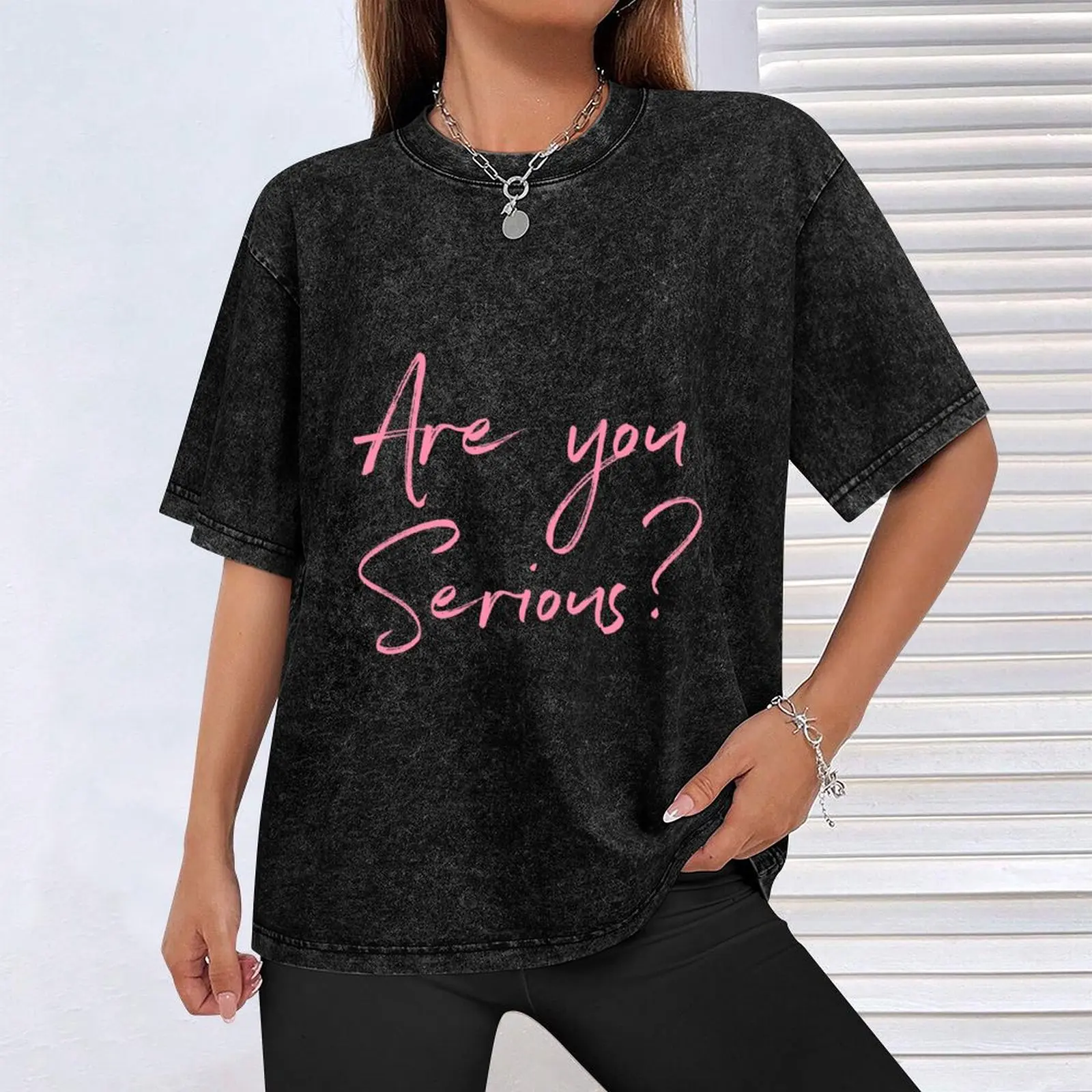 Copy of Are you serious? pink T-Shirt boys whites man t shirt customs design your own anime Men's cotton t-shirt