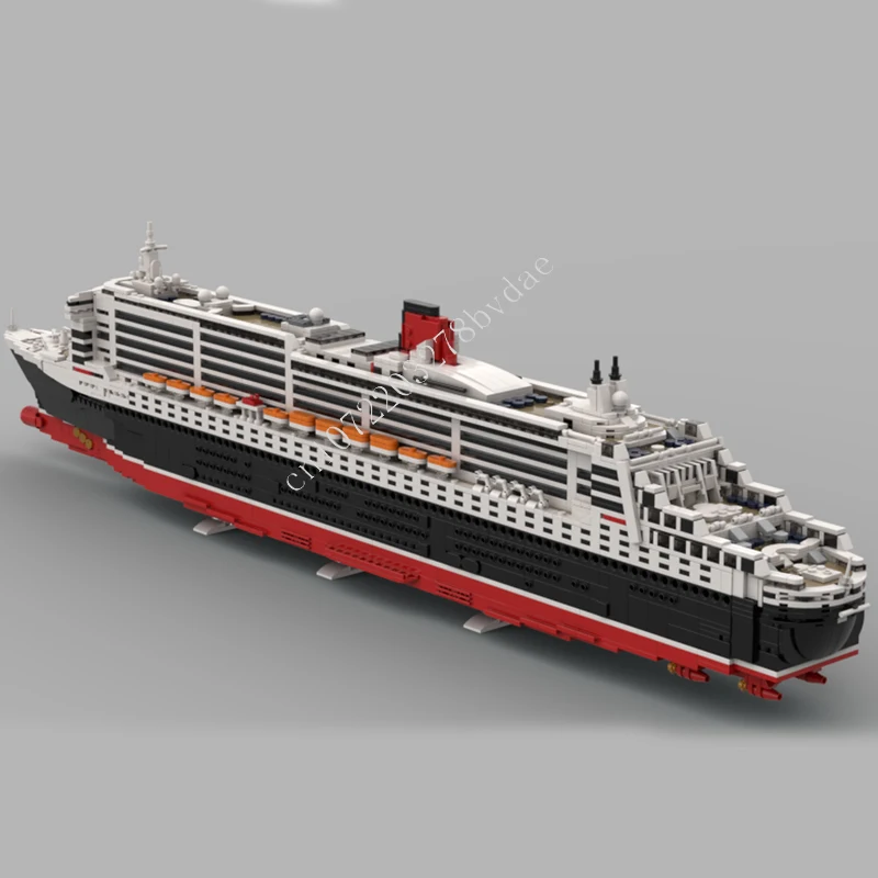 3947 قطعة MOC RMS الملكة ماري 2 السفينة الألغاز سفينة حربية مجموعة الجمعية الإبداعية عيد ميلاد الاطفال لغز هدايا عيد الميلاد لعب للأطفال الأعمار
