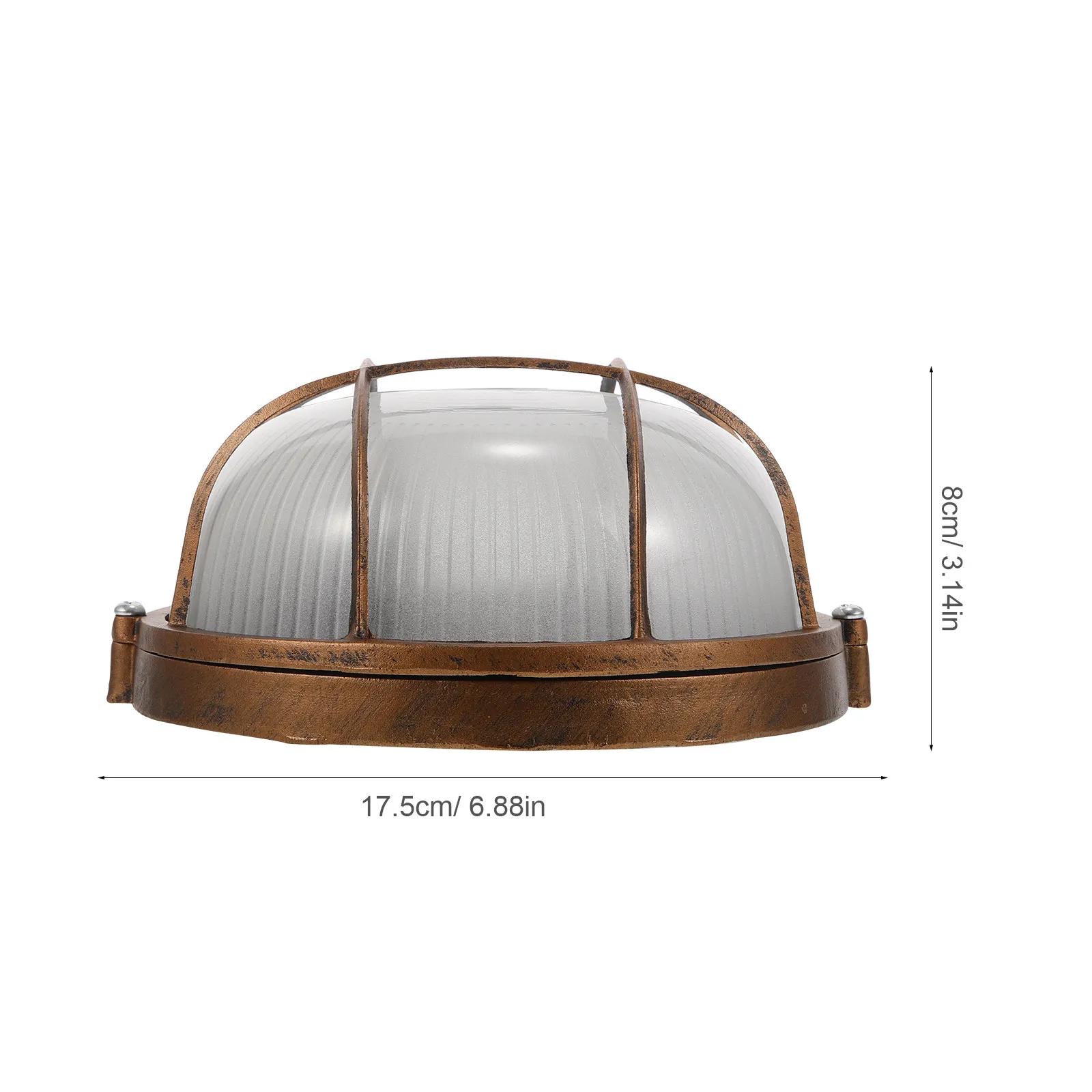 Glass Wall Light Cover Bulkhead Lampshade Outdoor Wall Sconce Lampshade for Patio Front Door Yard Sauna Garden Exterior Marine