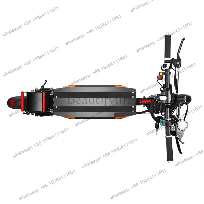 Dual drive electric scooter lithium battery pedal driving export folding car