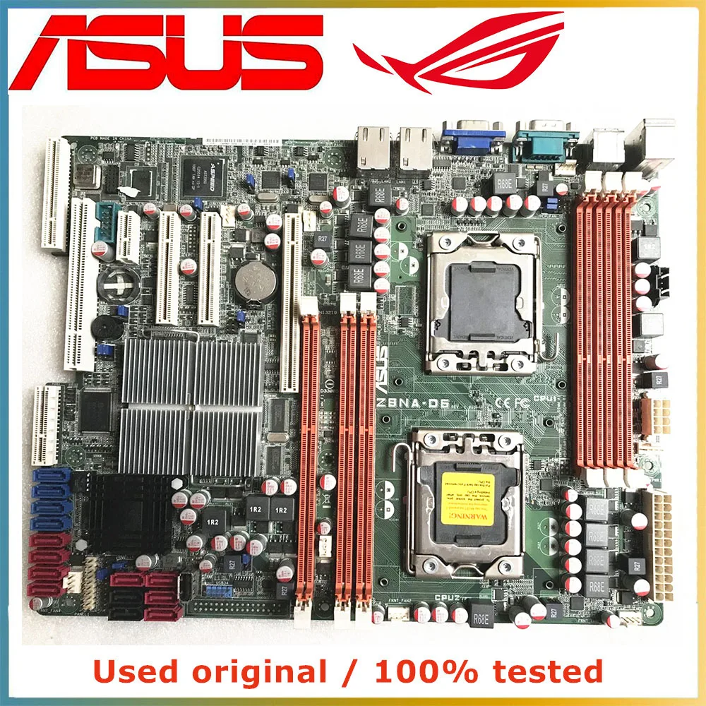 

For Intel 5500 X58 For ASUS Z8NA-D6 Motherboard LGA 1366 DDR3 24G Desktop Mainboard SATA II PCI-E 2.0 X16