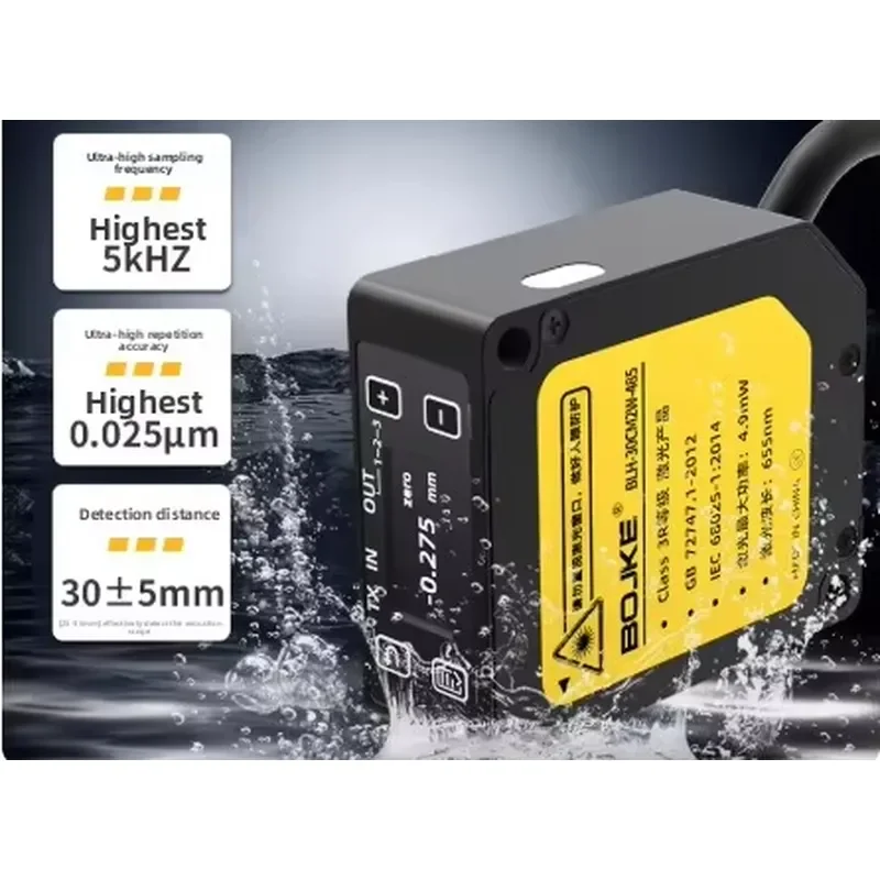 Hot Sale BOJKE 0.075um Ultra-High Precision Photoelectric Displacement Sensor RS485 Output DC 9~36V BLH Series for