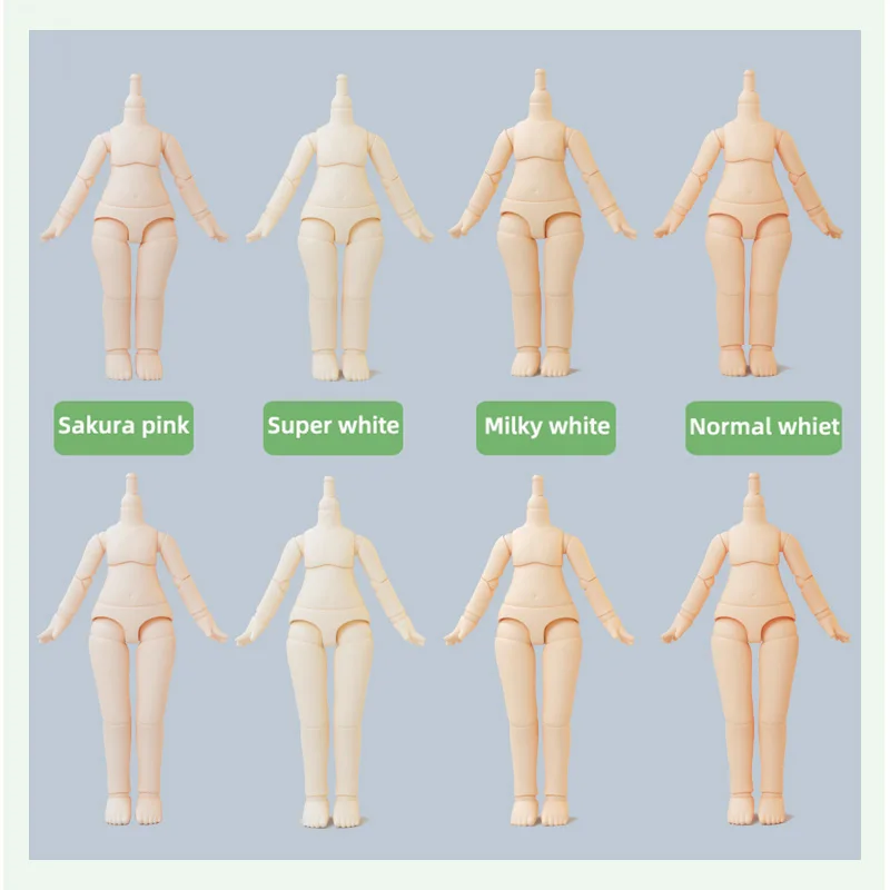 1/12 BJD Doll Body Ob11 Doll Spherical Removeable Joint Body Doll For Penny, GSC Head, Molly, Obitsu 11, DIY Doll Accessories