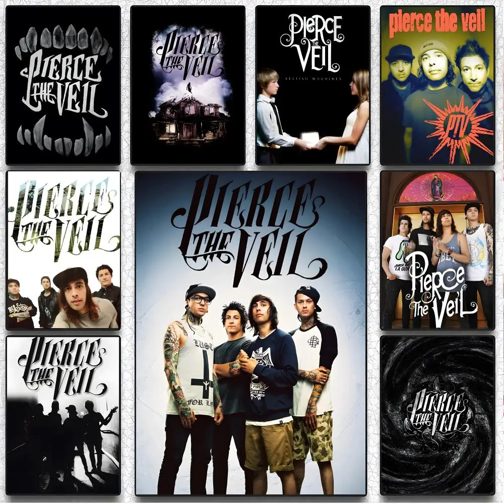 Emotional Rock Band P-Pierce The Veil Poster Art Wall Decor Indoor Outdoor for Collectors