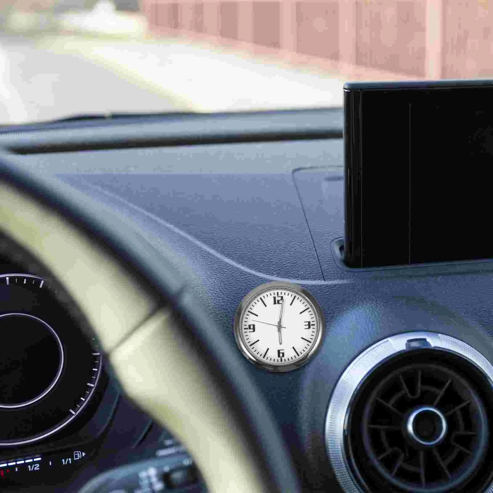 

Car Clock Tiny for Dash Small Auto Desk Mini Stick on Dashboard Clocks Dashcams Cars