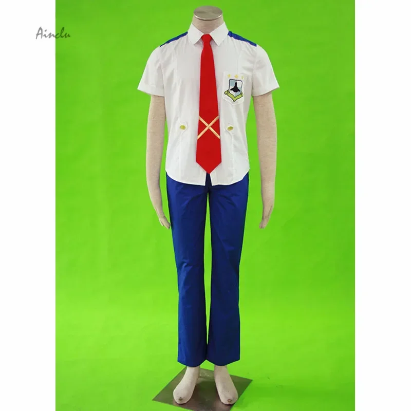 Ainclu Free Shipping Macross Frontier Mihoshi Academy Saotome Alto Uniform Anime Halloween Cosplay White Brand Costume