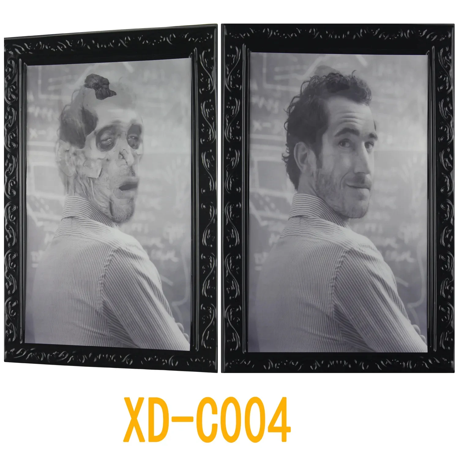 2023 Halloween 3D Changing Face Ghost Picture Frame Decoration Horror Haunted House Party Decor Craft Supplies Halloween Props