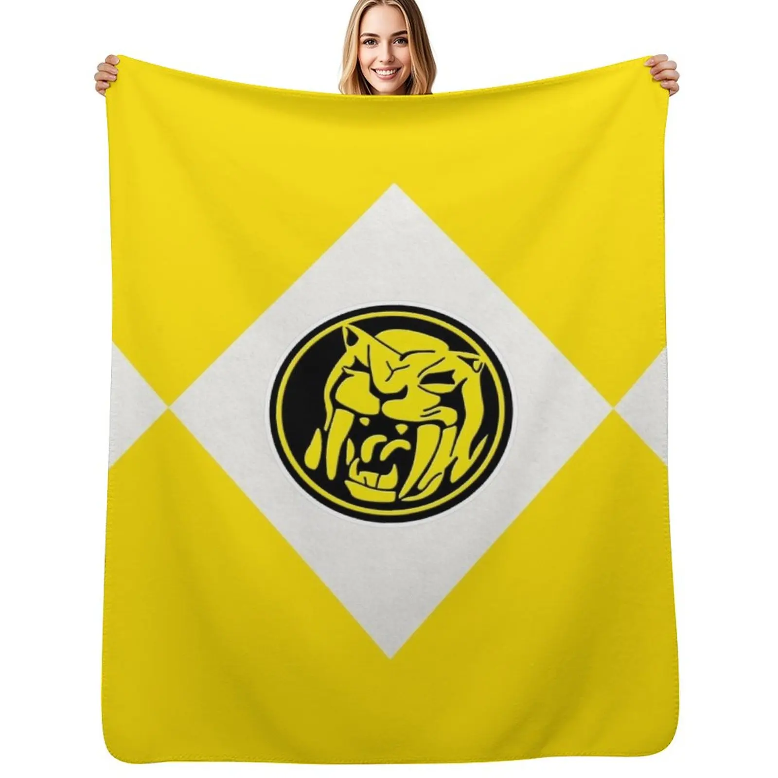 Saber-Toothed Tiger Dinozord Throw Blanket Lightweight Cozy Blanket for Bed Sofa