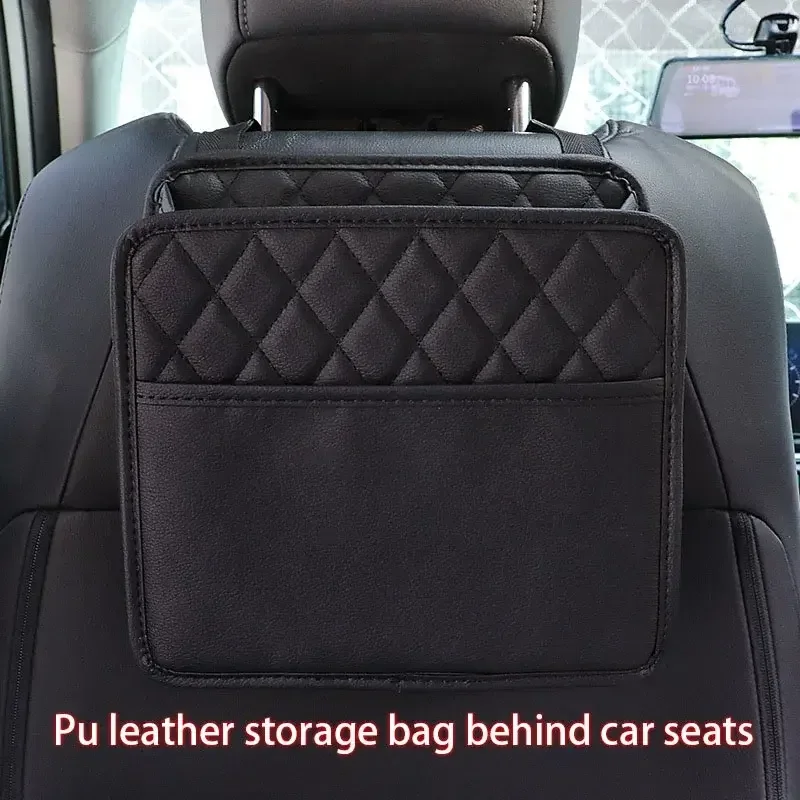 Storage Box Organizer Car Seat Back Hanging Bag Car Document Holder Multi Pocket Bottle Bag Travel Tidy Pouch Pocket Kids