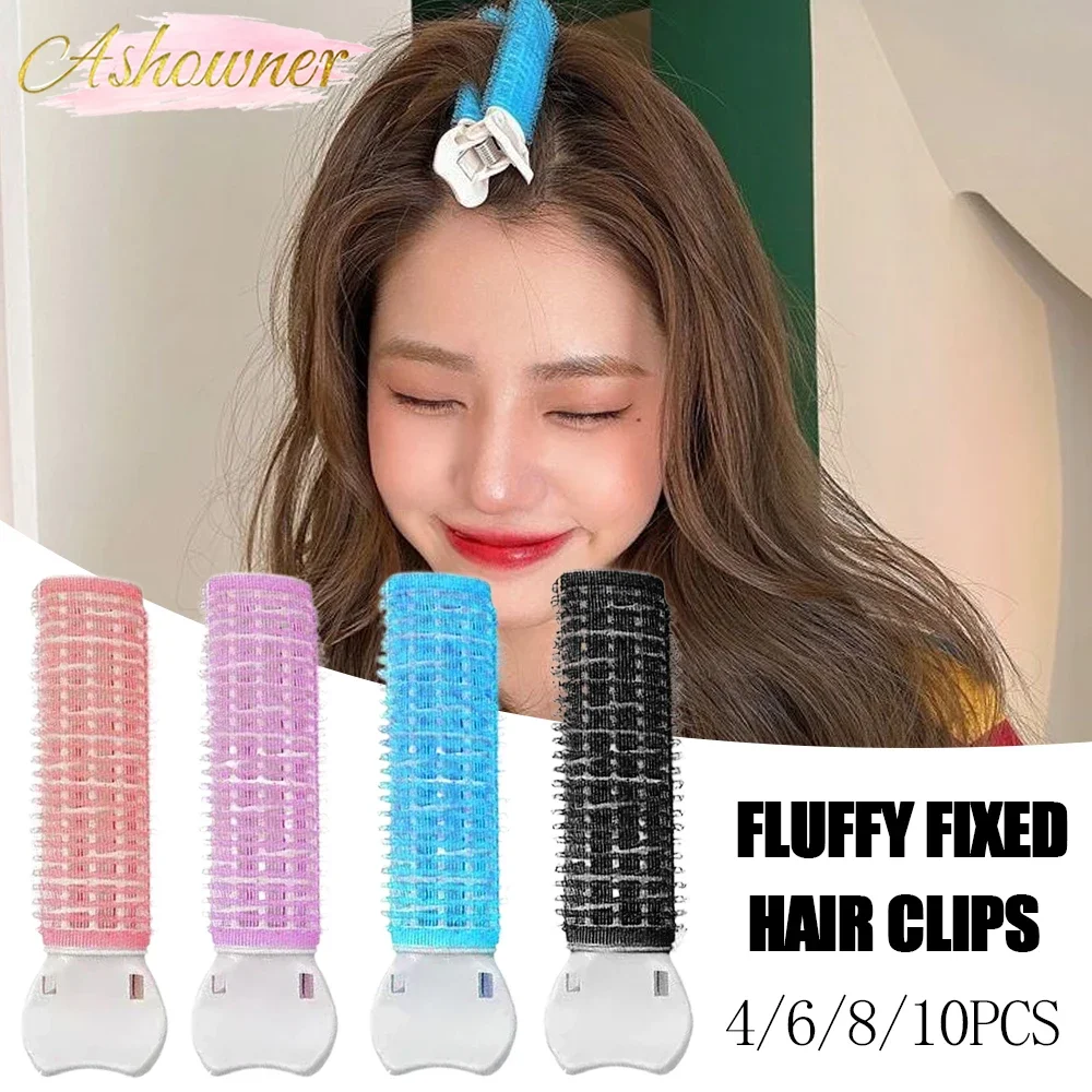 

Natural Fluffy Hair Clip Hair Curlers Set Sleeping Overnight Reusable Hair Root Fluffy Clip Women Girls Portable Styling Tools