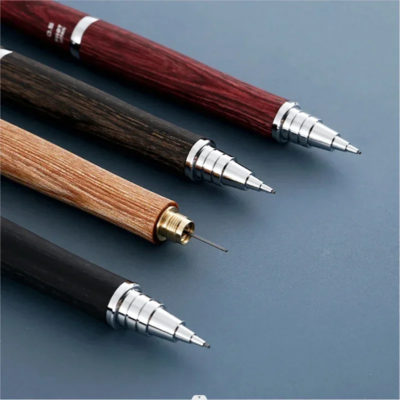 Japan Pilot Wooden Automatic Pencil  Automac New S30 Mechanical Pencils Log Rod Low Center of Gravity Anti-broken Core 0.5mm