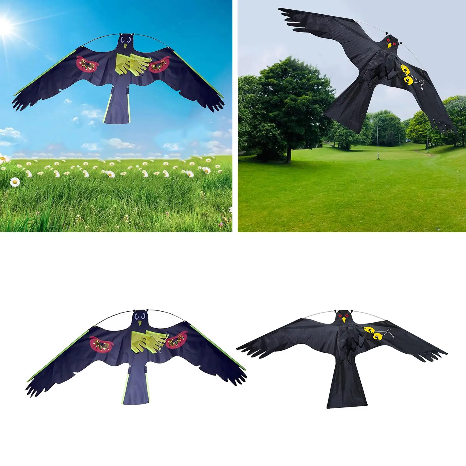 

Bird Scarecrow Pigeon Decoy with Garden Scarer Crops Grain