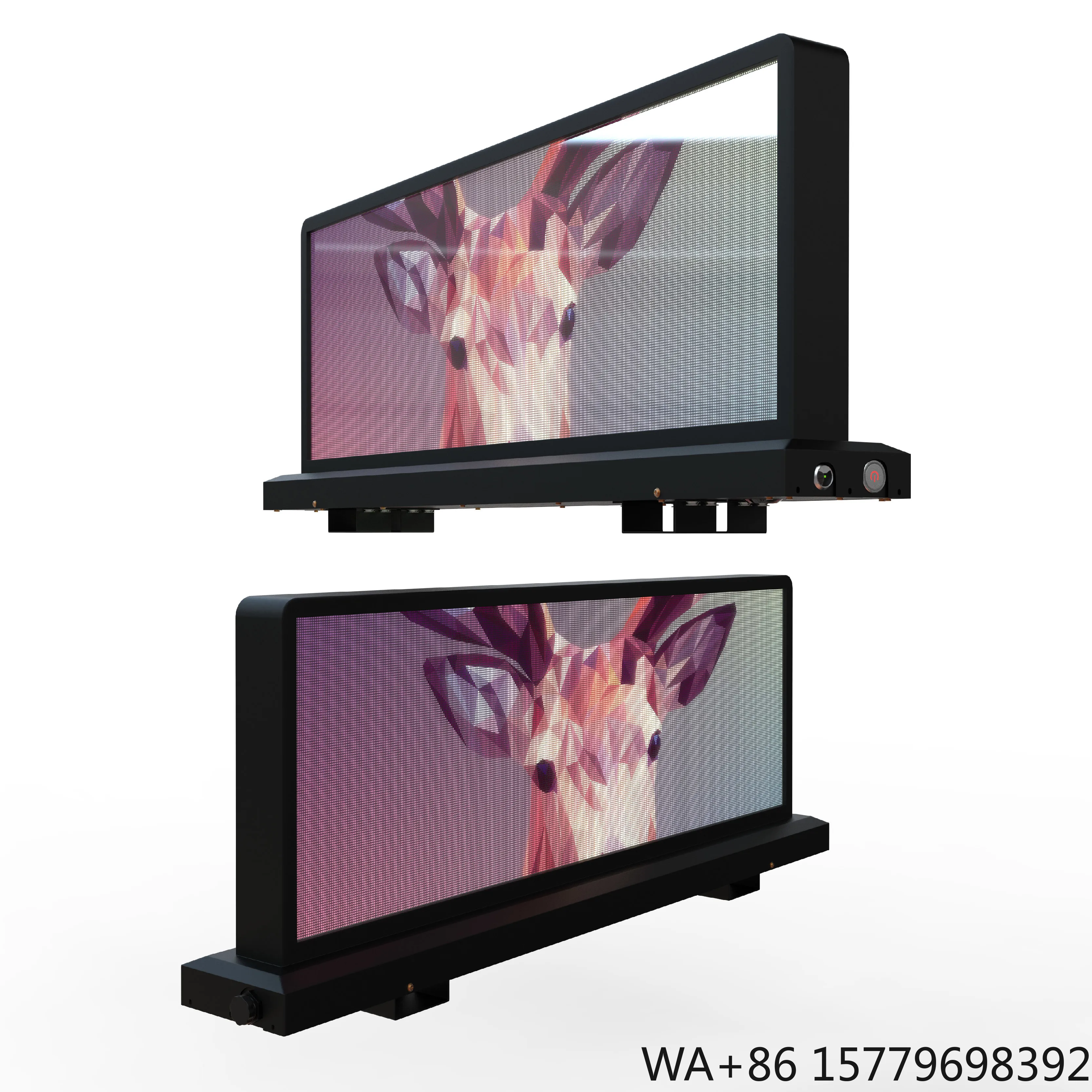 P2.5 LED Panel Waterproof Car Roof Advertising LED Screen Double Sided Taxi Top Led Display
