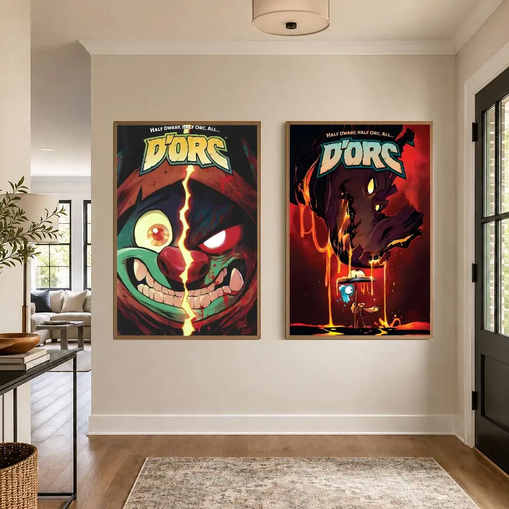 Artist Brett Bean D'ORC Poster Graphic Wall Art Poster HD Waterproof PP Paper Print for Bedroom Living Room Office Decor Gift