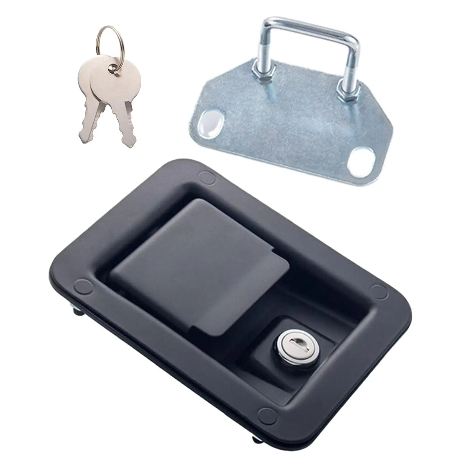 

Tool Box Lock Panel Lock Door Latch Replacement Hardware Cabinet Door Lock for Toolbox RV Boat Truck Industrial Cabinets