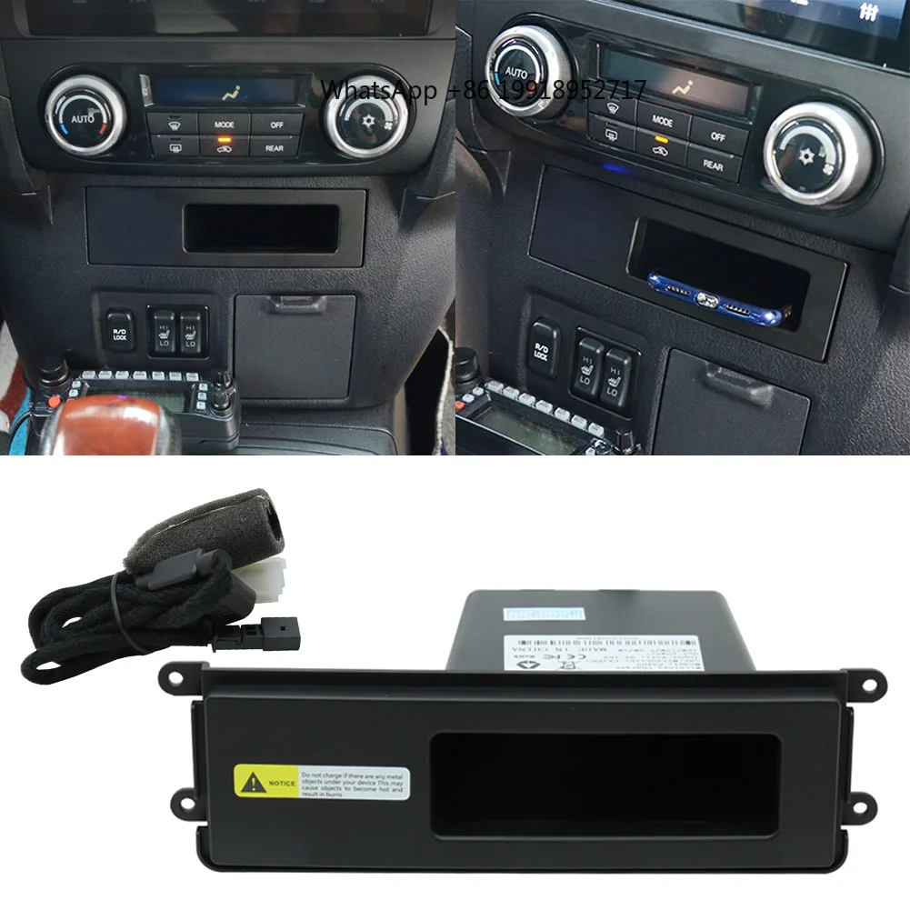 Car Wireless Charger Phone Fast Charging Pad For  Pajero 2017 2018 LHD Only