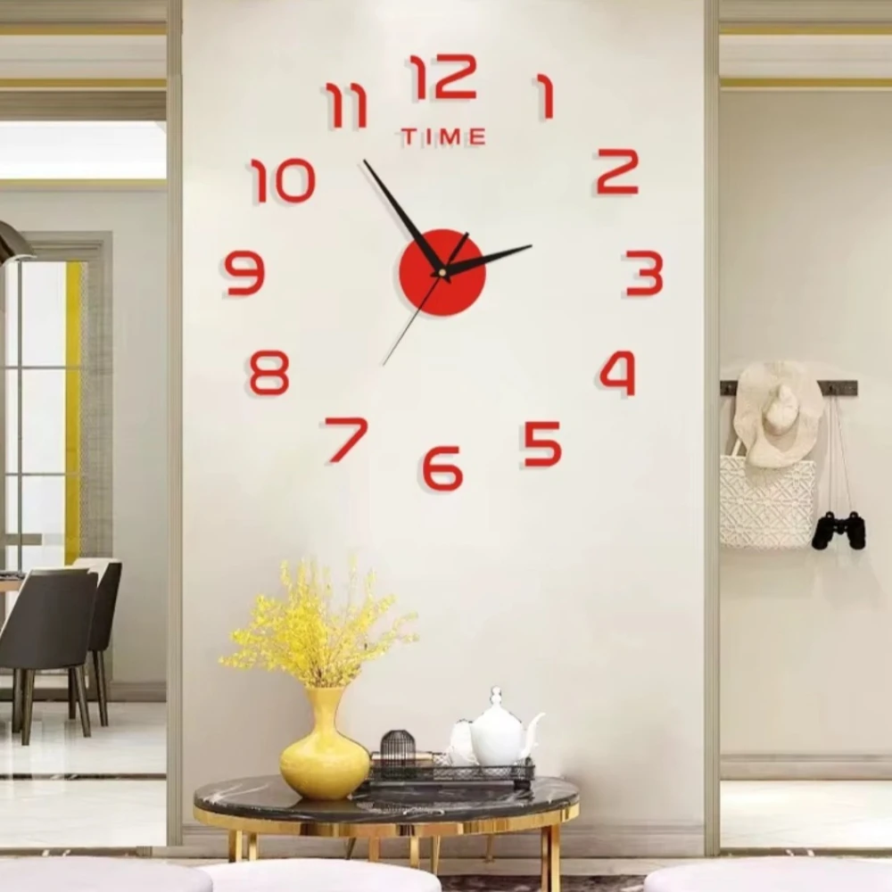 40cm Clock Wall Decororation Living Room Home Decoration Decoration for Bedroom 2023 DIY Quartz Clock Fashion Watch Large Garden