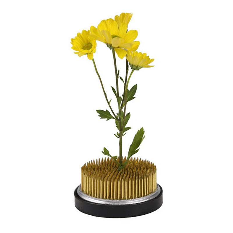 Rectangle Anti-slip Metal Spiky Flower Frog Ikebana Kenzan Flower Fixed Holder