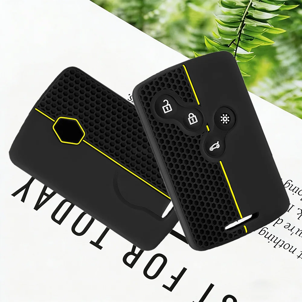 Premium Soft Silicone Car Key Case Cover for Renault Duster Captur Clio Logan Megane 1 2 3 Koleos Scenic Nema Fluence Zoe