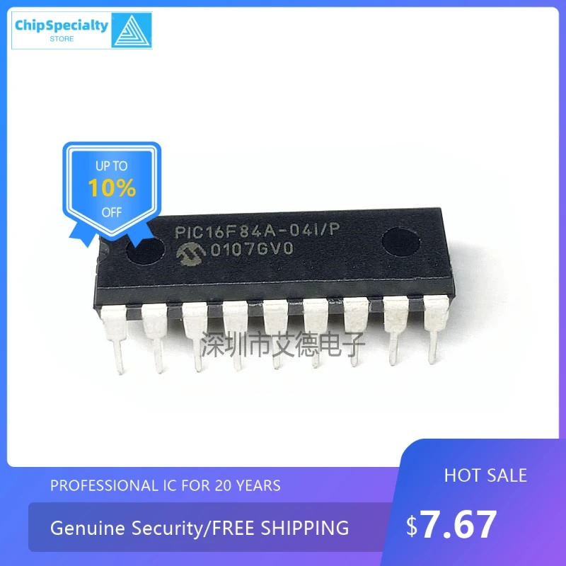 New original PIC16F84A-04I/P 8-bit microcontroller chip DIP-8 package