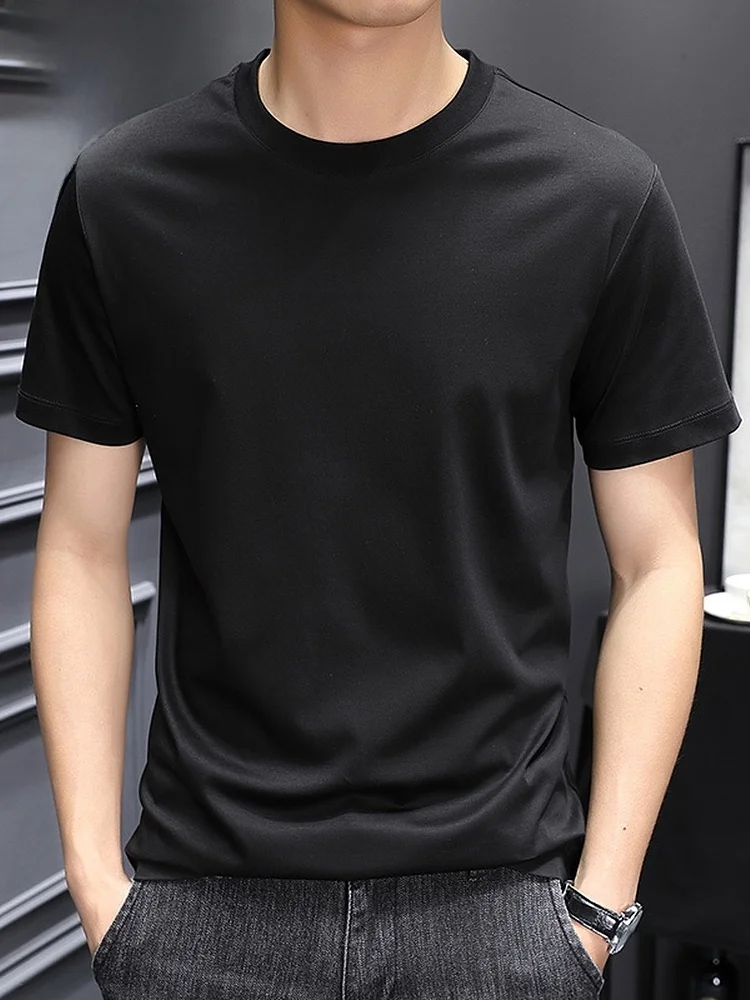 

Мужская футболка из модала Cool Sensation, летняя, модная, свободного кроя, не мнется, молодежная, стильная.