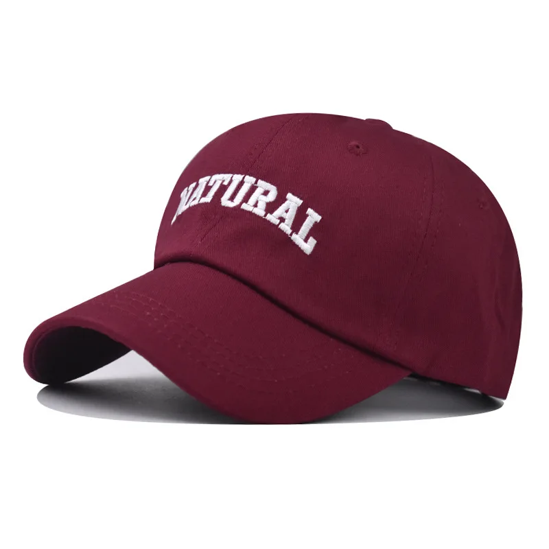 

Cotton Baseball Cap for Men Spring Autumn Embroidered NATURAL Letter Retro Duckbill Hat Women Casual Fashion Sunshade Sports Cap