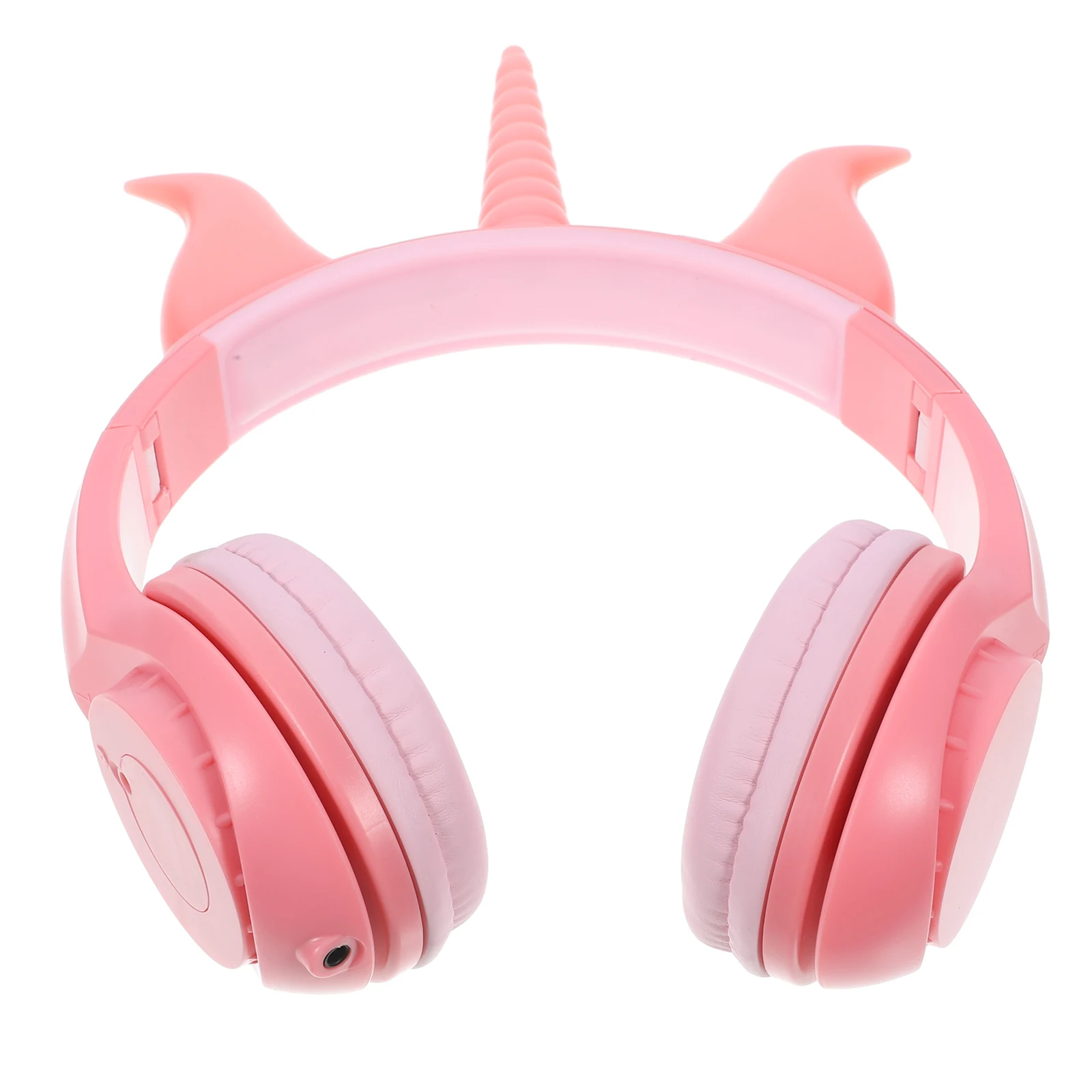 

Glowing Children's Headphones Unicorn Rhinoceros Pink Wired Cartoon Comfortable Kids Earphone for Cellphone Office Gaming