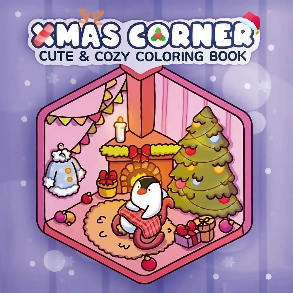 Xmas Cute & Cozy Coloring Book for Adults Cute Drawing Book Perfect Gift for Christmas Party and Birthday
