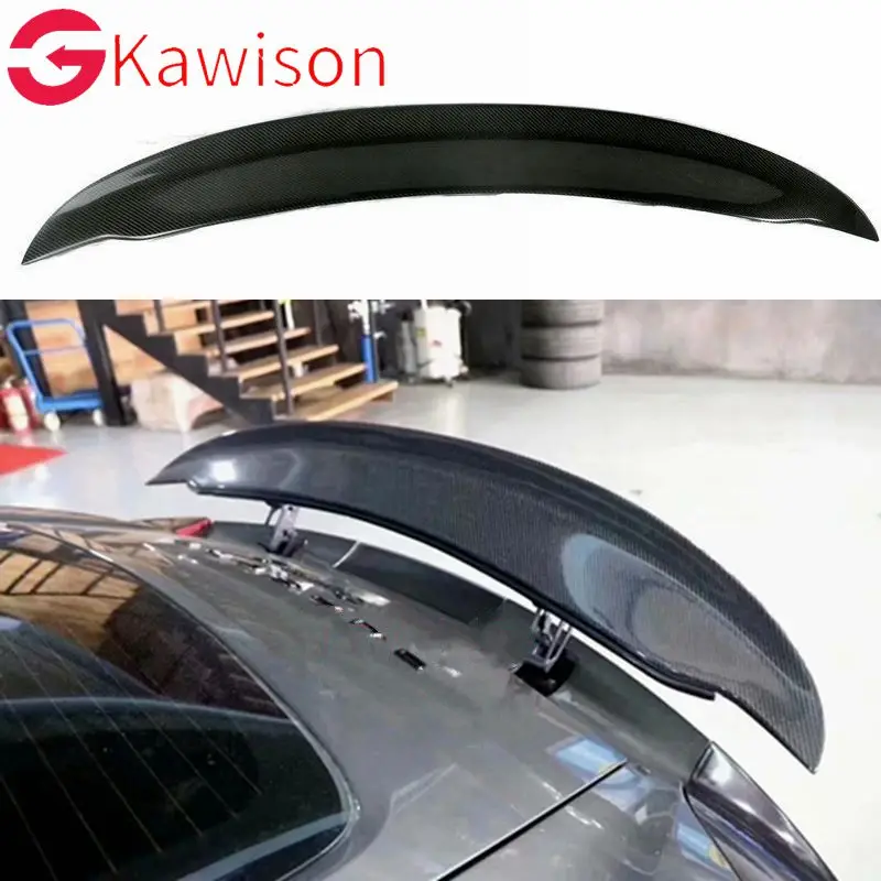 CARBON FIBER REAR WING TRUNK LIP SPOILER FOR Porsche Cayman Boxster 981 2013 2014 2015 2016 Year