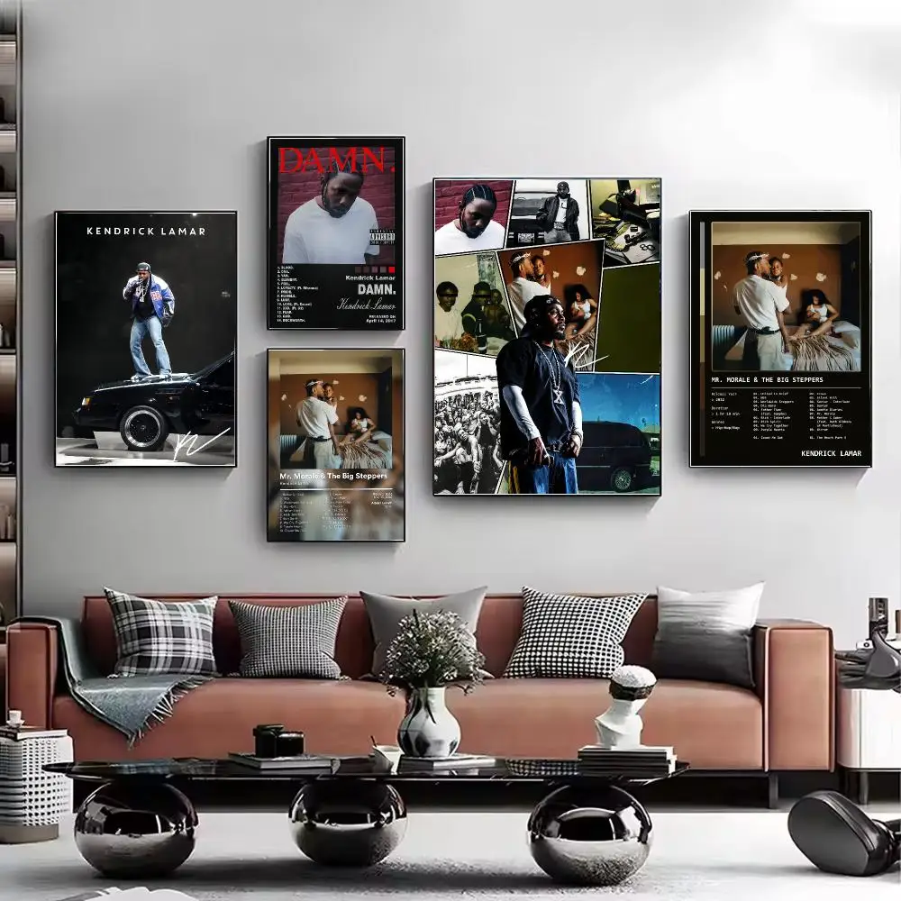 Singer Kendrick Lamar Album Poster Stylish Wall Art Print for Living Room Bedroom Study Office Café Home Decor Modern Gift