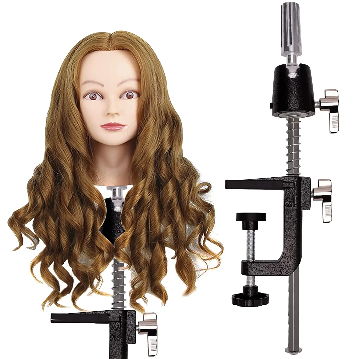 Adjustable Wig Clamp Stand Mannequin Holder Wigs Stand Scalable  Practice Table Wig Training Model Hairdressers Tools